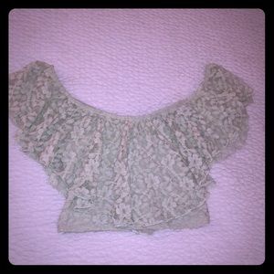 Urban Outfitters Off-Shoulder Festival Boho Crop Top NWOT